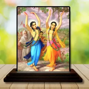 Car Dashboard Shree Chaitannya Wooden Photo Stand 3x4 Inches, Compact & Stylish Spiritual Display For Car, Home & Office (Pack Of 1) (F48734) Car Dashboard Shree Chaitannya Wooden Photo Stand 3x4 Inches, Compact & Stylish Spiritual Display For Car, Home & Office (Pack Of 1) (F48734)