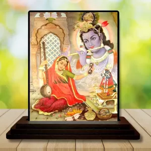Car Dashboard Shree Krishna Wooden Photo Stand 3x4 Inches, Compact & Stylish Spiritual Display For Car, Home & Office (Pack Of 1) (F48735) Car Dashboard Shree Krishna Wooden Photo Stand 3x4 Inches, Compact & Stylish Spiritual Display For Car, Home & Office (Pack Of 1) (F48735)
