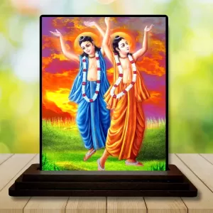 Car Dashboard Shree Chaitannya Wooden Photo Stand 3x4 Inches, Compact & Stylish Spiritual Display For Car, Home & Office (Pack Of 1) (F48738) Car Dashboard Shree Chaitannya Wooden Photo Stand 3x4 Inches, Compact & Stylish Spiritual Display For Car, Home & Office (Pack Of 1) (F48738)