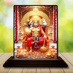 Car Dashboard Hanuman Wooden Photo Stand 3x4 Inches, Compact & Stylish Spiritual Display For Car, Home & Office (Pack Of 1) (F48766) Car Dashboard Hanuman Wooden Photo Stand 3x4 Inches, Compact & Stylish Spiritual Display For Car, Home & Office (Pack Of 1) (F48766)