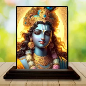 Car Dashboard Krishna Wooden Photo Stand 3x4 Inches, Compact & Stylish Spiritual Display For Car, Home & Office (Pack Of 1) (F48768) Car Dashboard Krishna Wooden Photo Stand 3x4 Inches, Compact & Stylish Spiritual Display For Car, Home & Office (Pack Of 1) (F48768)