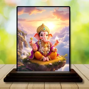 Car Dashboard Ganesha Wooden Photo Stand 3x4 Inches, Compact & Stylish Spiritual Display For Car, Home & Office (Pack Of 1) (F48769) Car Dashboard Ganesha Wooden Photo Stand 3x4 Inches, Compact & Stylish Spiritual Display For Car, Home & Office (Pack Of 1) (F48769)