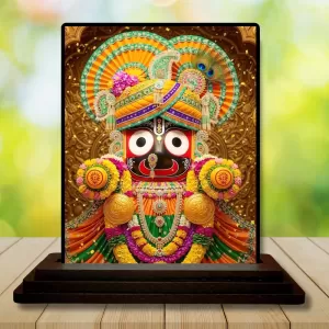 Car Dashboard Lord Jagannatha Wooden Photo Stand 3x4 Inches, Compact & Stylish Spiritual Display For Car, Home & Office (Pack Of 1) (F48773) Car Dashboard Lord Jagannatha Wooden Photo Stand 3x4 Inches, Compact & Stylish Spiritual Display For Car, Home & Office (Pack Of 1) (F48773)