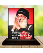 Car Dashboard Osho Wooden Photo Stand  3x4 Inches, Compact & Stylish Spiritual Display For Car, Home & Office (Pack Of 1) (F48786)