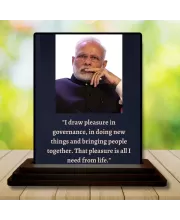 Car Dashboard Narendra Modi Wooden Photo Stand  3x4 Inches, Compact & Stylish Spiritual Display For Car, Home & Office (Pack Of 1) (F48793)