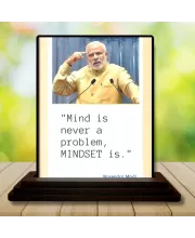 Car Dashboard Narendra Modi Wooden Photo Stand  3x4 Inches, Compact & Stylish Spiritual Display For Car, Home & Office (Pack Of 1) (F48794)