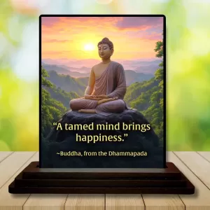 Car Dashboard Gautama Buddha Wooden Photo Stand 3x4 Inches, Compact & Stylish Spiritual Display For Car, Home & Office (Pack Of 1) (F48800) Car Dashboard Gautama Buddha Wooden Photo Stand 3x4 Inches, Compact & Stylish Spiritual Display For Car, Home & Office (Pack Of 1) (F48800)