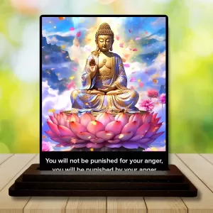 Car Dashboard Gautama Buddha Wooden Photo Stand 3x4 Inches, Compact & Stylish Spiritual Display For Car, Home & Office (Pack Of 1) (F48802) Car Dashboard Gautama Buddha Wooden Photo Stand 3x4 Inches, Compact & Stylish Spiritual Display For Car, Home & Office (Pack Of 1) (F48802)