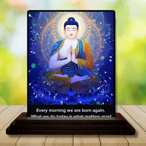 Car Dashboard Gautama Buddha Wooden Photo Stand 3x4 Inches, Compact & Stylish Spiritual Display For Car, Home & Office (Pack Of 1) (F48807) Car Dashboard Gautama Buddha Wooden Photo Stand 3x4 Inches, Compact & Stylish Spiritual Display For Car, Home & Office (Pack Of 1) (F48807)