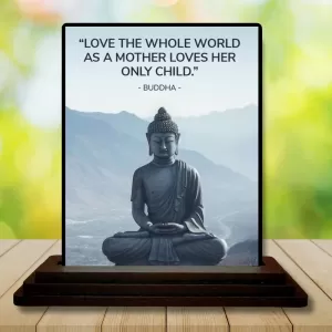 Car Dashboard Gautama Buddha Wooden Photo Stand 3x4 Inches, Compact & Stylish Spiritual Display For Car, Home & Office (Pack Of 1) (F48819) Car Dashboard Gautama Buddha Wooden Photo Stand 3x4 Inches, Compact & Stylish Spiritual Display For Car, Home & Office (Pack Of 1) (F48819)