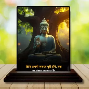 Car Dashboard Gautama Buddha Wooden Photo Stand 3x4 Inches, Compact & Stylish Spiritual Display For Car, Home & Office (Pack Of 1) (F48837) Car Dashboard Gautama Buddha Wooden Photo Stand 3x4 Inches, Compact & Stylish Spiritual Display For Car, Home & Office (Pack Of 1) (F48837)