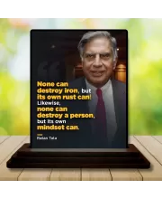 Car Dashboard Shree Ratan Tata Wooden Photo Stand  3x4 Inches, Compact & Stylish Spiritual Display For Car, Home & Office (Pack Of 1) (F48842)