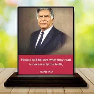 Car Dashboard Shree Ratan Tata Wooden Photo Stand 3x4 Inches, Compact & Stylish Spiritual Display For Car, Home & Office (Pack Of 1) (F48846) Car Dashboard Shree Ratan Tata Wooden Photo Stand 3x4 Inches, Compact & Stylish Spiritual Display For Car, Home & Office (Pack Of 1) (F48846)