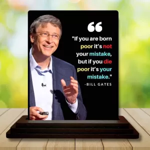 Car Dashboard Bill Gates Wooden Photo Stand 3x4 Inches, Compact & Stylish Spiritual Display For Car, Home & Office (Pack Of 1) (F48862) Car Dashboard Bill Gates Wooden Photo Stand 3x4 Inches, Compact & Stylish Spiritual Display For Car, Home & Office (Pack Of 1) (F48862)