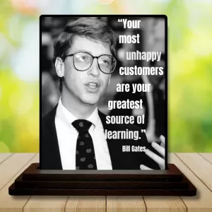 Car Dashboard Bill Gates Wooden Photo Stand 3x4 Inches, Compact & Stylish Spiritual Display For Car, Home & Office (Pack Of 1) (F48864) Car Dashboard Bill Gates Wooden Photo Stand 3x4 Inches, Compact & Stylish Spiritual Display For Car, Home & Office (Pack Of 1) (F48864)