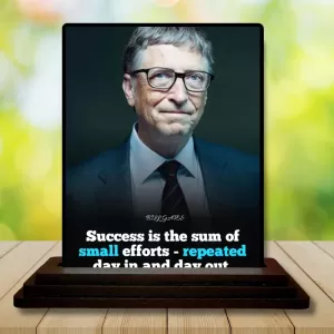 Car Dashboard Bill Gates Wooden Photo Stand 3x4 Inches, Compact & Stylish Spiritual Display For Car, Home & Office (Pack Of 1) (F48866) Car Dashboard Bill Gates Wooden Photo Stand 3x4 Inches, Compact & Stylish Spiritual Display For Car, Home & Office (Pack Of 1) (F48866)