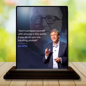 Car Dashboard Bill Gates Wooden Photo Stand 3x4 Inches, Compact & Stylish Spiritual Display For Car, Home & Office (Pack Of 1) (F48869) Car Dashboard Bill Gates Wooden Photo Stand 3x4 Inches, Compact & Stylish Spiritual Display For Car, Home & Office (Pack Of 1) (F48869)