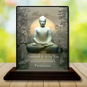 Car Dashboard Gautama Buddha Wooden Photo Stand 3x4 Inches, Compact & Stylish Spiritual Display For Car, Home & Office (Pack Of 1) (F48876) Car Dashboard Gautama Buddha Wooden Photo Stand 3x4 Inches, Compact & Stylish Spiritual Display For Car, Home & Office (Pack Of 1) (F48876)