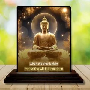 Car Dashboard Gautama Buddha Wooden Photo Stand 3x4 Inches, Compact & Stylish Spiritual Display For Car, Home & Office (Pack Of 1) (F48897) Car Dashboard Gautama Buddha Wooden Photo Stand 3x4 Inches, Compact & Stylish Spiritual Display For Car, Home & Office (Pack Of 1) (F48897)