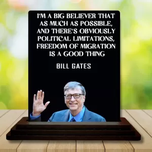 Car Dashboard Bill Gates Wooden Photo Stand 3x4 Inches, Compact & Stylish Spiritual Display For Car, Home & Office (Pack Of 1) (F48912) Car Dashboard Bill Gates Wooden Photo Stand 3x4 Inches, Compact & Stylish Spiritual Display For Car, Home & Office (Pack Of 1) (F48912)