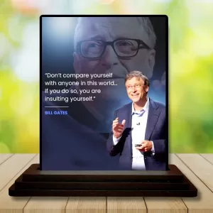 Car Dashboard Bill Gates Wooden Photo Stand 3x4 Inches, Compact & Stylish Spiritual Display For Car, Home & Office (Pack Of 1) (F48915) Car Dashboard Bill Gates Wooden Photo Stand 3x4 Inches, Compact & Stylish Spiritual Display For Car, Home & Office (Pack Of 1) (F48915)