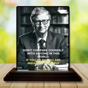 Car Dashboard Bill Gates Wooden Photo Stand 3x4 Inches, Compact & Stylish Spiritual Display For Car, Home & Office (Pack Of 1) (F48917) Car Dashboard Bill Gates Wooden Photo Stand 3x4 Inches, Compact & Stylish Spiritual Display For Car, Home & Office (Pack Of 1) (F48917)