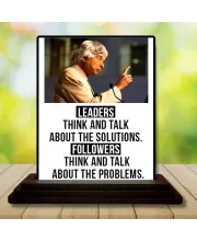 Car Dashboard Abdul Kalam Wooden Photo Stand  3x4 Inches, Compact & Stylish Spiritual Display For Car, Home & Office (Pack Of 1) (F48924)