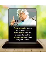 Car Dashboard Abdul Kalam Wooden Photo Stand  3x4 Inches, Compact & Stylish Spiritual Display For Car, Home & Office (Pack Of 1) (F48940)