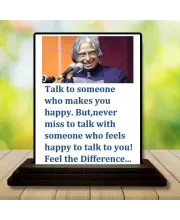 Car Dashboard Abdul Kalam Wooden Photo Stand  3x4 Inches, Compact & Stylish Spiritual Display For Car, Home & Office (Pack Of 1) (F48943)