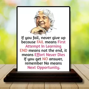Car Dashboard Abdul Kalam Wooden Photo Stand 3x4 Inches, Compact & Stylish Spiritual Display For Car, Home & Office (Pack Of 1) (F48945) Car Dashboard Abdul Kalam Wooden Photo Stand 3x4 Inches, Compact & Stylish Spiritual Display For Car, Home & Office (Pack Of 1) (F48945)