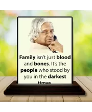 Car Dashboard Abdul Kalam Wooden Photo Stand  3x4 Inches, Compact & Stylish Spiritual Display For Car, Home & Office (Pack Of 1) (F48946)