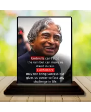 Car Dashboard Abdul Kalam Wooden Photo Stand  3x4 Inches, Compact & Stylish Spiritual Display For Car, Home & Office (Pack Of 1) (F48947)
