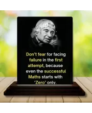 Car Dashboard Abdul Kalam Wooden Photo Stand  3x4 Inches, Compact & Stylish Spiritual Display For Car, Home & Office (Pack Of 1) (F48948)