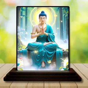 Car Dashboard Gautama Buddha Wooden Photo Stand 3x4 Inches, Compact & Stylish Spiritual Display For Car, Home & Office (Pack Of 1) (F48968) Car Dashboard Gautama Buddha Wooden Photo Stand 3x4 Inches, Compact & Stylish Spiritual Display For Car, Home & Office (Pack Of 1) (F48968)