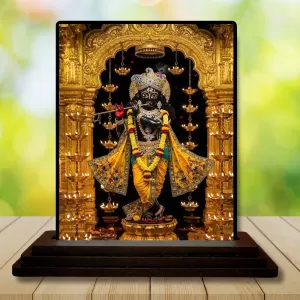Car Dashboard Krishna Wooden Photo Stand 3x4 Inches, Compact & Stylish Spiritual Display For Car, Home & Office (Pack Of 1) (F48969) Car Dashboard Krishna Wooden Photo Stand 3x4 Inches, Compact & Stylish Spiritual Display For Car, Home & Office (Pack Of 1) (F48969)