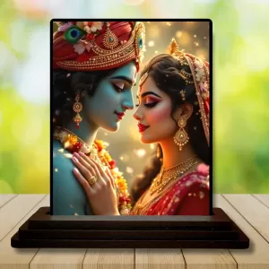 Car Dashboard Radha Krishna Wooden Photo Stand 3x4 Inches, Compact & Stylish Spiritual Display For Car, Home & Office (Pack Of 1) (F48974) Car Dashboard Radha Krishna Wooden Photo Stand 3x4 Inches, Compact & Stylish Spiritual Display For Car, Home & Office (Pack Of 1) (F48974)