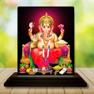 Car Dashboard Ganesha Wooden Photo Stand 3x4 Inches, Compact & Stylish Spiritual Display For Car, Home & Office (Pack Of 1) (F48977) Car Dashboard Ganesha Wooden Photo Stand 3x4 Inches, Compact & Stylish Spiritual Display For Car, Home & Office (Pack Of 1) (F48977)