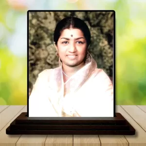 Car Dashboard Lata Mangeshkar Wooden Photo Stand 3x4 Inches, Compact & Stylish Spiritual Display For Car, Home & Office (Pack Of 1) (F48982) Car Dashboard Lata Mangeshkar Wooden Photo Stand 3x4 Inches, Compact & Stylish Spiritual Display For Car, Home & Office (Pack Of 1) (F48982)