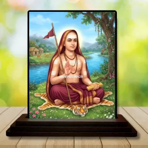 Car Dashboard Adi Shankara Wooden Photo Stand 3x4 Inches, Compact & Stylish Spiritual Display For Car, Home & Office (Pack Of 1) (F48985) Car Dashboard Adi Shankara Wooden Photo Stand 3x4 Inches, Compact & Stylish Spiritual Display For Car, Home & Office (Pack Of 1) (F48985)