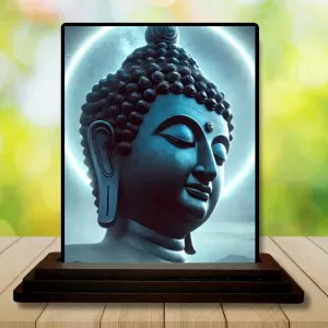 Car Dashboard Gautama Buddha Wooden Photo Stand 3x4 Inches, Compact & Stylish Spiritual Display For Car, Home & Office (Pack Of 1) (F48986) Car Dashboard Gautama Buddha Wooden Photo Stand 3x4 Inches, Compact & Stylish Spiritual Display For Car, Home & Office (Pack Of 1) (F48986)