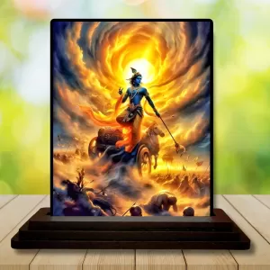 Car Dashboard Krishna Wooden Photo Stand 3x4 Inches, Compact & Stylish Spiritual Display For Car, Home & Office (Pack Of 1) (F48988) Car Dashboard Krishna Wooden Photo Stand 3x4 Inches, Compact & Stylish Spiritual Display For Car, Home & Office (Pack Of 1) (F48988)