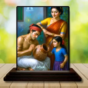 Car Dashboard Village Family Wooden Photo Stand 3x4 Inches, Compact & Stylish Spiritual Display For Car, Home & Office (Pack Of 1) (F48992) Car Dashboard Village Family Wooden Photo Stand 3x4 Inches, Compact & Stylish Spiritual Display For Car, Home & Office (Pack Of 1) (F48992)