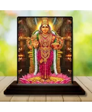 Car Dashboard Lakshmi Wooden Photo Stand  3x4 Inches, Compact & Stylish Spiritual Display For Car, Home & Office (Pack Of 1) (F48993)