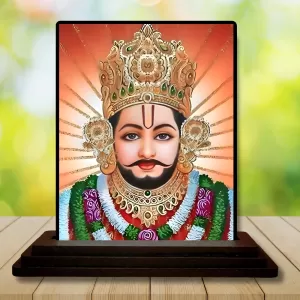 Car Dashboard Khatu Shyam Wooden Photo Stand 3x4 Inches, Compact & Stylish Spiritual Display For Car, Home & Office (Pack Of 1) (F48995) Car Dashboard Khatu Shyam Wooden Photo Stand 3x4 Inches, Compact & Stylish Spiritual Display For Car, Home & Office (Pack Of 1) (F48995)