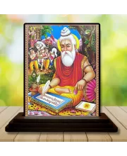 Car Dashboard Vyasa Wooden Photo Stand  3x4 Inches, Compact & Stylish Spiritual Display For Car, Home & Office (Pack Of 1) (F48998)