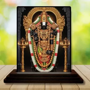 Car Dashboard Lord Venkateswara Wooden Photo Stand 3x4 Inches, Compact & Stylish Spiritual Display For Car, Home & Office (Pack Of 1) (F48999) Car Dashboard Lord Venkateswara Wooden Photo Stand 3x4 Inches, Compact & Stylish Spiritual Display For Car, Home & Office (Pack Of 1) (F48999)