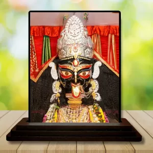Car Dashboard Goddess Kali Wooden Photo Stand 3x4 Inches, Compact & Stylish Spiritual Display For Car, Home & Office (Pack Of 1) (F49002) Car Dashboard Goddess Kali Wooden Photo Stand 3x4 Inches, Compact & Stylish Spiritual Display For Car, Home & Office (Pack Of 1) (F49002)
