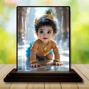 Car Dashboard Krishna Wooden Photo Stand 3x4 Inches, Compact & Stylish Spiritual Display For Car, Home & Office (Pack Of 1) (F49009) Car Dashboard Krishna Wooden Photo Stand 3x4 Inches, Compact & Stylish Spiritual Display For Car, Home & Office (Pack Of 1) (F49009)