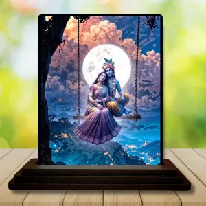 Car Dashboard Radha Krishna Wooden Photo Stand 3x4 Inches, Compact & Stylish Spiritual Display For Car, Home & Office (Pack Of 1) (F49015) Car Dashboard Radha Krishna Wooden Photo Stand 3x4 Inches, Compact & Stylish Spiritual Display For Car, Home & Office (Pack Of 1) (F49015)