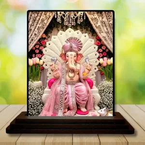 Car Dashboard Lord Ganesha Wooden Photo Stand 3x4 Inches, Compact & Stylish Spiritual Display For Car, Home & Office (Pack Of 1) (F49016) Car Dashboard Lord Ganesha Wooden Photo Stand 3x4 Inches, Compact & Stylish Spiritual Display For Car, Home & Office (Pack Of 1) (F49016)